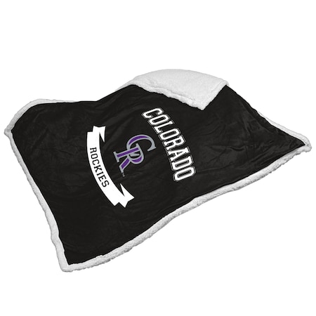 Logo Brands Colorado Rockies Printed Sherpa Blanket 510-24P